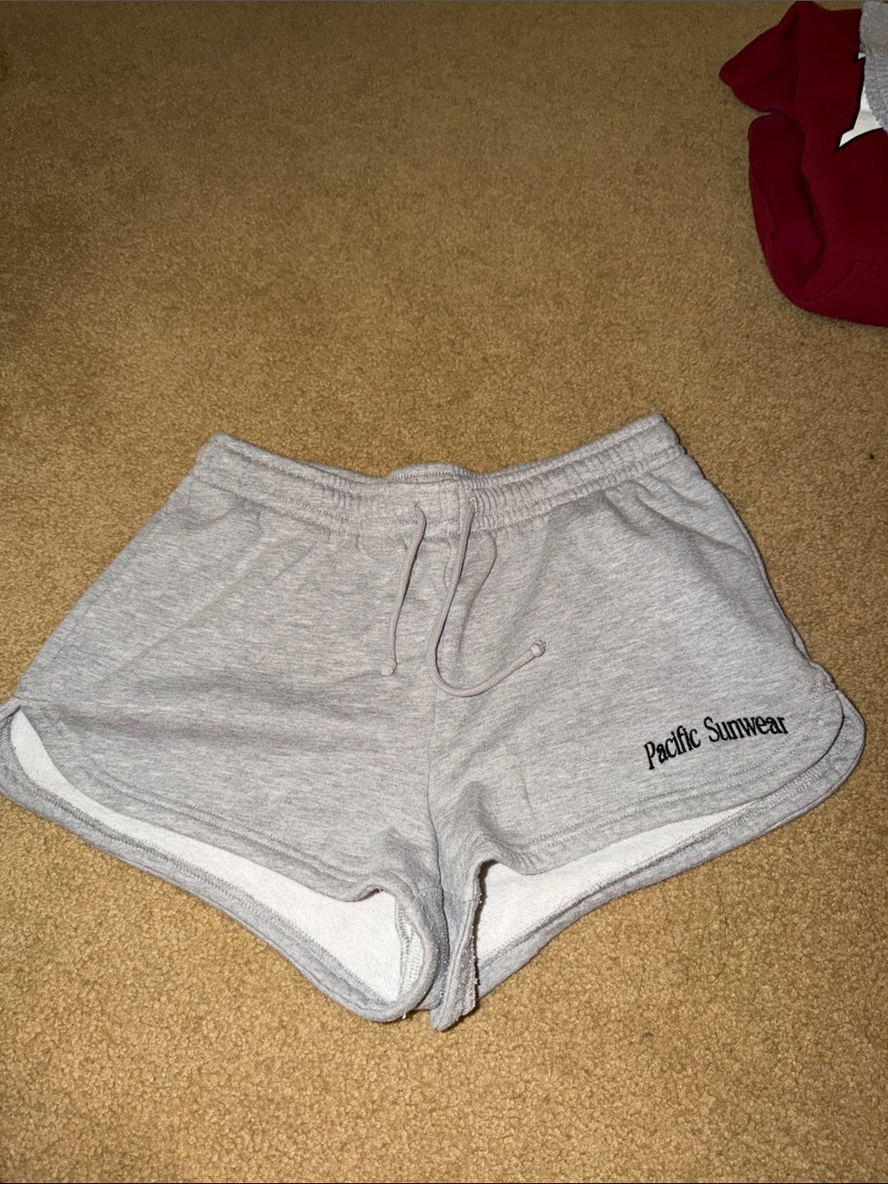 Pacific Sunwear Light Gray Athletic Lounge Shorts